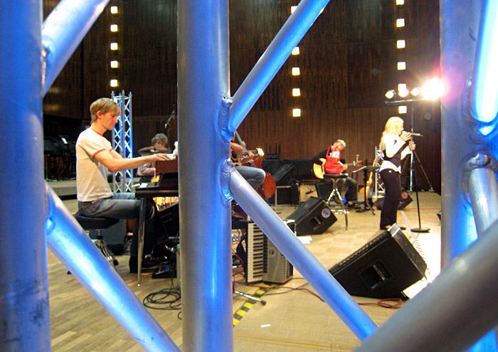 Soundchek von Annett Louisan beim Saarländischen Rundfunk